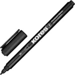 Permanentni medium marker, vlaknasti vrh, crne boje - 12/1 u kutiji koja visi