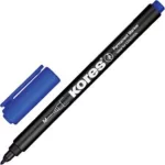 Permanentni medium marker, vlaknasti vrh, plave boje - 12/1 u kutiji koja visi