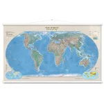 The world physical wall map