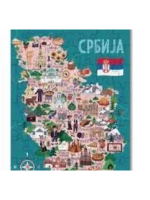 Pazl pikto mape Srbija ćirilica