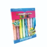 Mitama Jumbo flomasteri sa šljokicama set - 8 kom