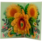 Čestitka 3D - Lux flowers