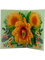 Čestitka 3D - Lux flowers