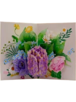 Čestitka 3D - Lux flowers - Slika 2