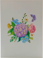 Čestitka 3D - Lux flowers - Slika 3