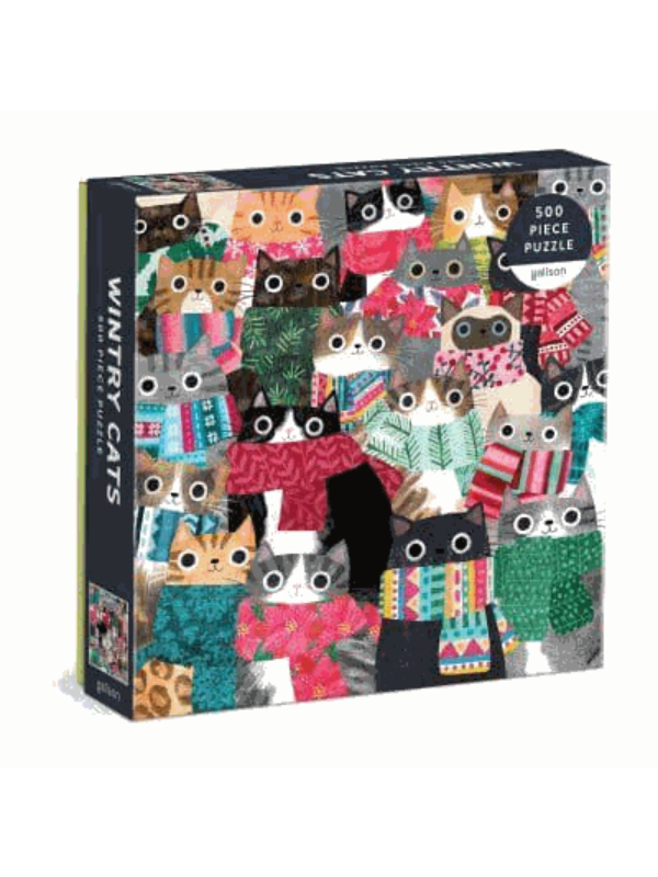 9780735373693 Wintry Cats 500 Piece Puzzle - Slika 1
