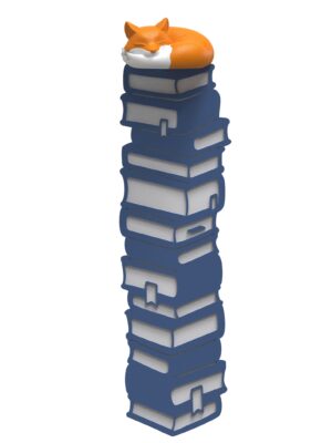 3D obeleživač za knjige – lisica
