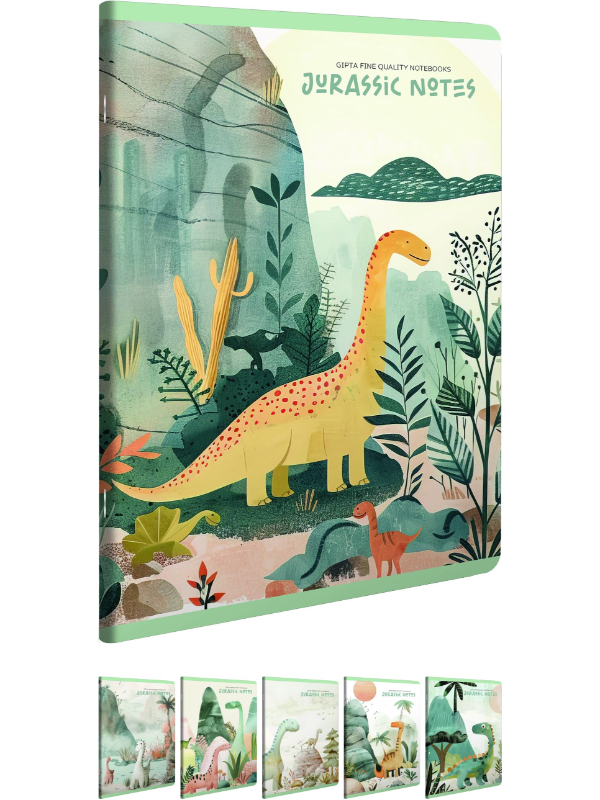 8697236168790 JURASSIC NOTES sveska A4 – kocke - Slika 1